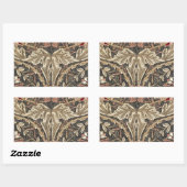 William Morris Honeysuckle  Pattern Rechthoekige Sticker (Vel)
