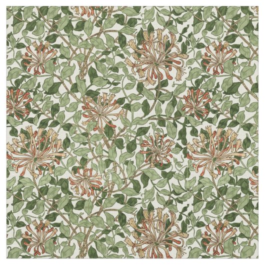 William Morris Honeysuckle Pattern Stof (Close Up)