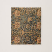 William Morris Honeysuckle Rich Red Dark Blue Legpuzzel (Verticaal)