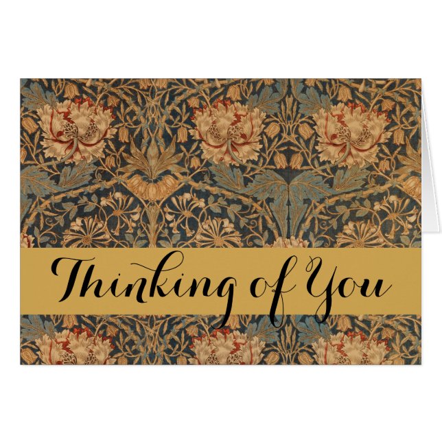 William Morris Honeysuckle Rich Wallpaper (Voorkant Horizontaal)