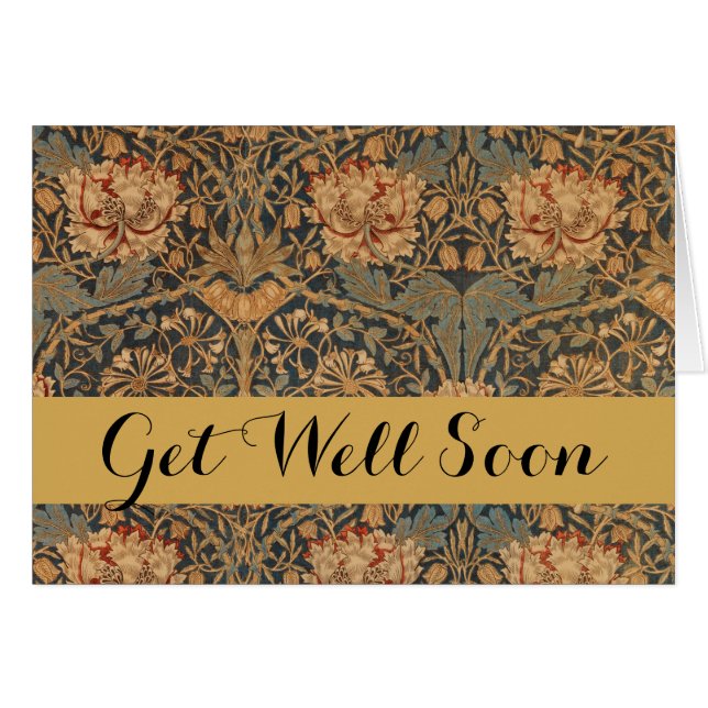 William Morris Honeysuckle Rich Wallpaper (Voorkant Horizontaal)