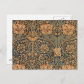 William Morris Honeysuckle Rich Wallpaper Briefkaart (Voorkant / Achterkant)