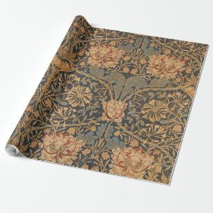 William Morris Honeysuckle Rich Wallpaper Cadeaupapier