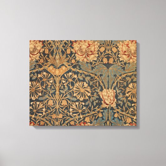 William Morris Honeysuckle Rich Wallpaper Canvas Afdruk (Voorkant)