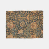 William Morris Honeysuckle Rich Wallpaper Fleece Deken (Voorkant (Horizontaal))