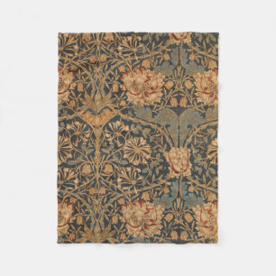 William Morris Honeysuckle Rich Wallpaper Fleece Deken