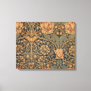 William Morris Honeysuckle Rijk Behang Canvas Afdruk