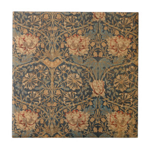 William Morris Honeysuckle Rijk Behang Tegeltje