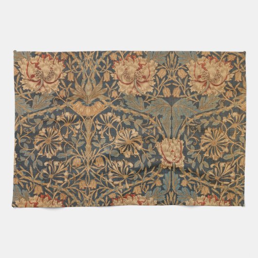 William Morris Honeysuckle Rijk Behang Theedoek (Horizontaal)