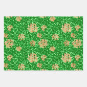 William Morris Honeysuckle, Roze. Rood, perzik Inpakpapier Vel (Voorkant 3)