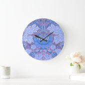 William Morris Horloge Vintage Art Nouveau en bleu (Maison)