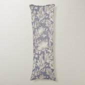 William Morris Horn Poppy Classic Floral Lichaamskussen (Voorkant Verticaal)