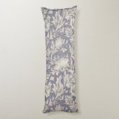 William Morris Horn Poppy Classic Floral Lichaamskussen (Achterkant (Verticaal))