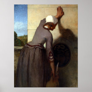 William Morris Hunt Girl op de fontein Poster
