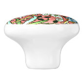 William Morris - Hyacint Keramische Knop (Zijkant)