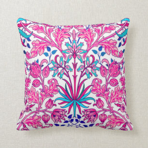 William Morris Hyacint Print, Fuchsia Roze Kussen