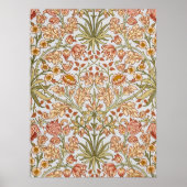 William Morris Hyacinth Floral Botanical Art Poster (Voorkant)