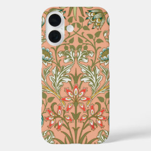 William Morris Hyacinth Flower Roos Art iPhone 16 Hoesje