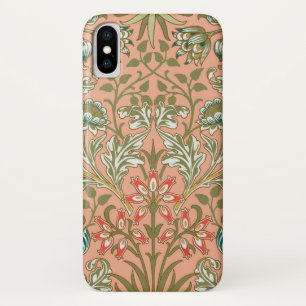 William Morris Hyacinth Flower Roos Art iPhone X Hoesje