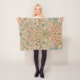 William Morris Hyacinth Flower Roos Art Fleece Deken