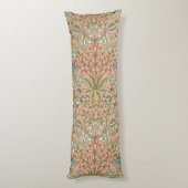William Morris Hyacinth Flower Roos Art Lichaamskussen (Achterkant (Verticaal))