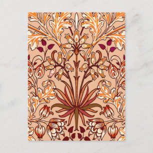 William Morris Hyacinth Print, Brown en Beige Briefkaart