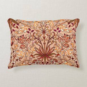 William Morris Hyacinth Print, Brown en Beige Decoratief Kussen