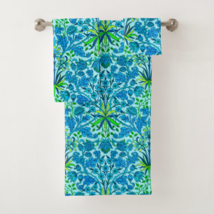 William Morris Hyacinth Print, Cerulean Blue