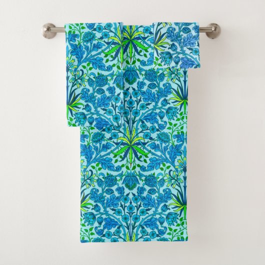 William Morris Hyacinth Print, Cerulean Blue (En situation)