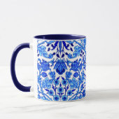 William Morris Hyacinth Print, Cobalt Blue en Whit Mok (Links)