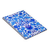 William Morris Hyacinth Print, Cobalt Blue en Whit Notitieboek (Rechterzijde)