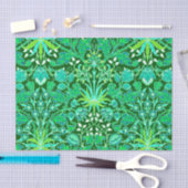 William Morris Hyacinth Print, Emerald Green Tissuepapier (Craft)