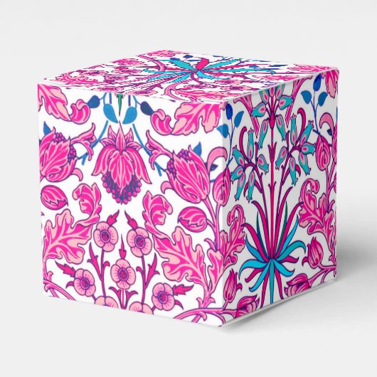 William Morris Hyacinth Print, Fuchsia Pink Bedankdoosjes (Voorkant Zijde)