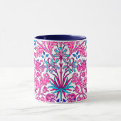 William Morris Hyacinth Print, Fuchsia Pink Mok (Midden)