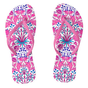 William Morris Hyacinth Print, Fuchsia Pink Teenslippers