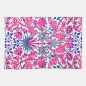 William Morris Hyacinth Print, Fuchsia Pink Theedoek (Horizontaal)