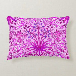 William Morris Hyacinth Print, Lavender en Violet Decoratief Kussen