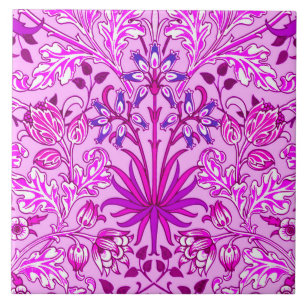 William Morris Hyacinth Print, Lavender en Violet Tegeltje