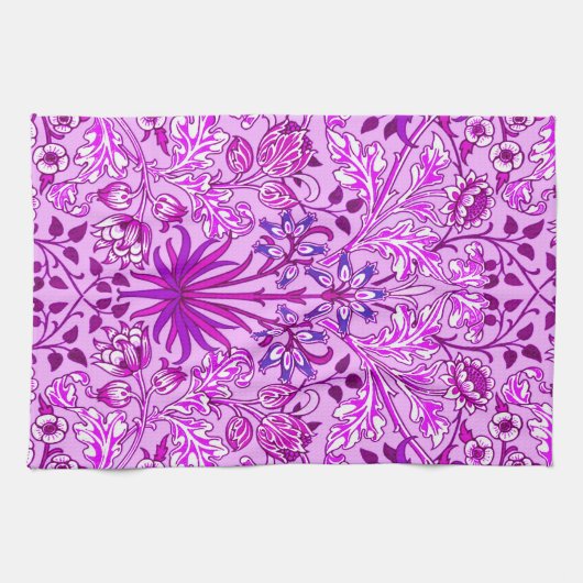 William Morris Hyacinth Print, Lavender en Violet Theedoek (Horizontaal)