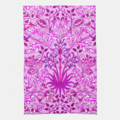 William Morris Hyacinth Print, Lavender en Violet Theedoek (Verticaal)