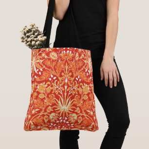 William Morris Hyacinth Print, Mandarin Oranje Draagtas