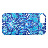 William Morris Hyacinth Print, Navy & Cobalt Blue Case-Mate iPhone Case (Achterkant (Horizontaal))