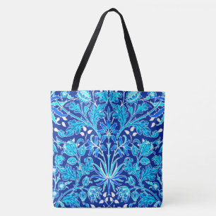 William Morris Hyacinth Print, Navy & Cobalt Blue Draagtas