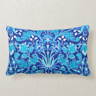 William Morris Hyacinth Print, Navy & Cobalt Blue Kussen