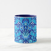 William Morris Hyacinth Print, Navy & Cobalt Blue Mok (Midden)