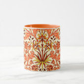 William Morris Hyacinth Print, Oranje en Rust Mok (Midden)