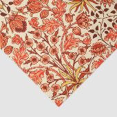 William Morris Hyacinth Print, Oranje en Rust Tissuepapier (Detail)