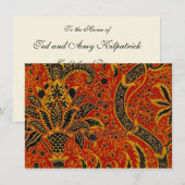 William Morris India Red Floral Kaart (Voorkant / Achterkant)