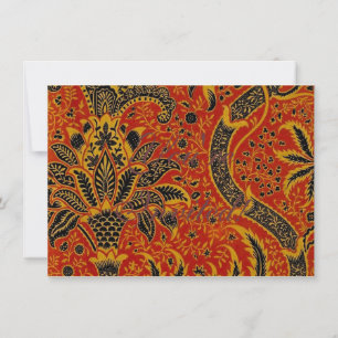 William Morris India Red Floral Kaart