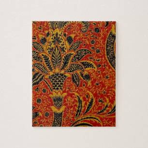 William Morris India Red Floral Legpuzzel